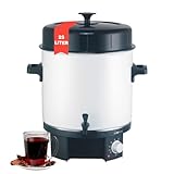 Clatronic® 2in1 Heißgetränke- & Einkochautomat mit 25L Tankinhalt | Einkochtopf für z.B. Glühwein oder Punsch | Glühweinkocher mit Emaillierung & integriertem Ablaufzapfhahn | 1800W | EKA 3338